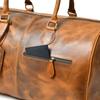 Leather Weekender Bag: Full-Grain Duffle, Groom Gift