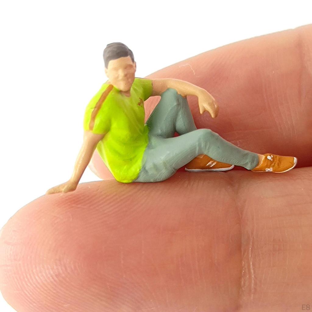 1/64 Hand Painted Action Figures Tiny People Layout Character Figurine Resin Doll Toy
