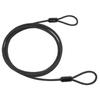 Captain Stag Captain Stag Y 4429 [bicYcle Lock Extension Wire Double Loop Wire keY Sold separatelY Diameter 4mm Length 2.5m Black]