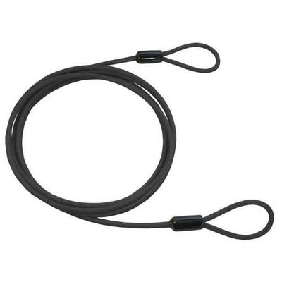 Captain Stag Captain Stag Y 4429 [Cabo de Extensão para Cadeado de Bicicleta Cabo de Laço Duplo Chave Vendida Separadamente Diâmetro 4mm Comprimento 2,5m Preto]