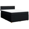 VidaXL Sommier à lattes de lit avec matelas Noir 160x200 cm Tissu 3287516