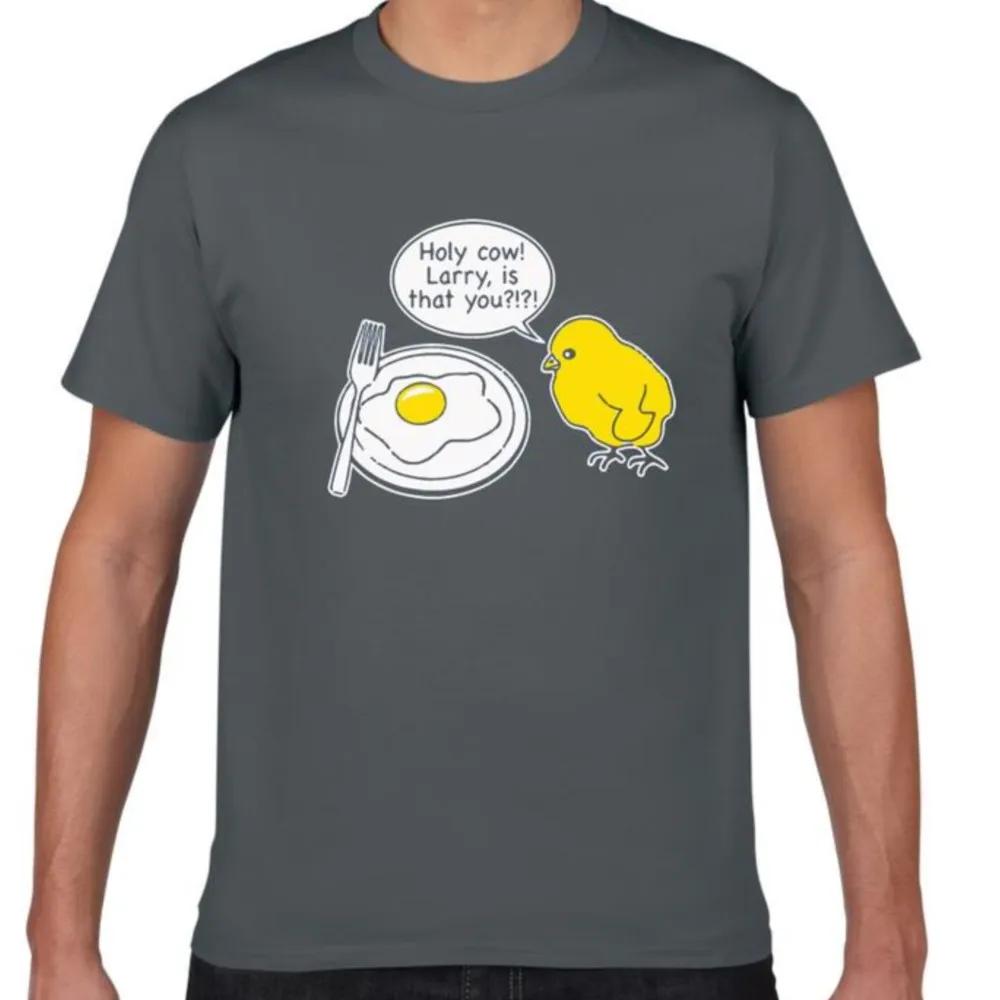 Holy Crap Larry Is That You Funny Men's Funny T-Shirt Cotton Top Tee Funny Kitchen Egg Original Novelty T Shirt Men