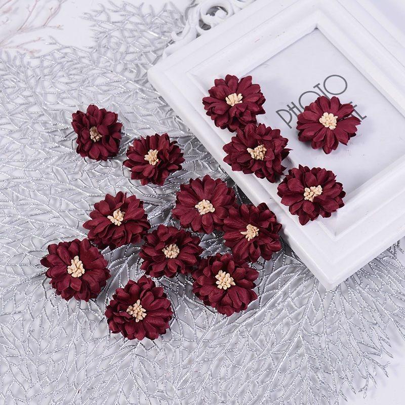 5/10Pcs Artificial Flowers Silk Mini Peony Flower Head For Wedding Home Room Decortion Handmade Flores Cloth Hat Accessories