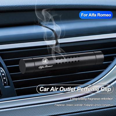 Car Air Outlet Perfume Clip Vent Diffuser Lasting Solid Aromatherapy For 159 147 GT 156 Giulietta Tonale Giulia Mito