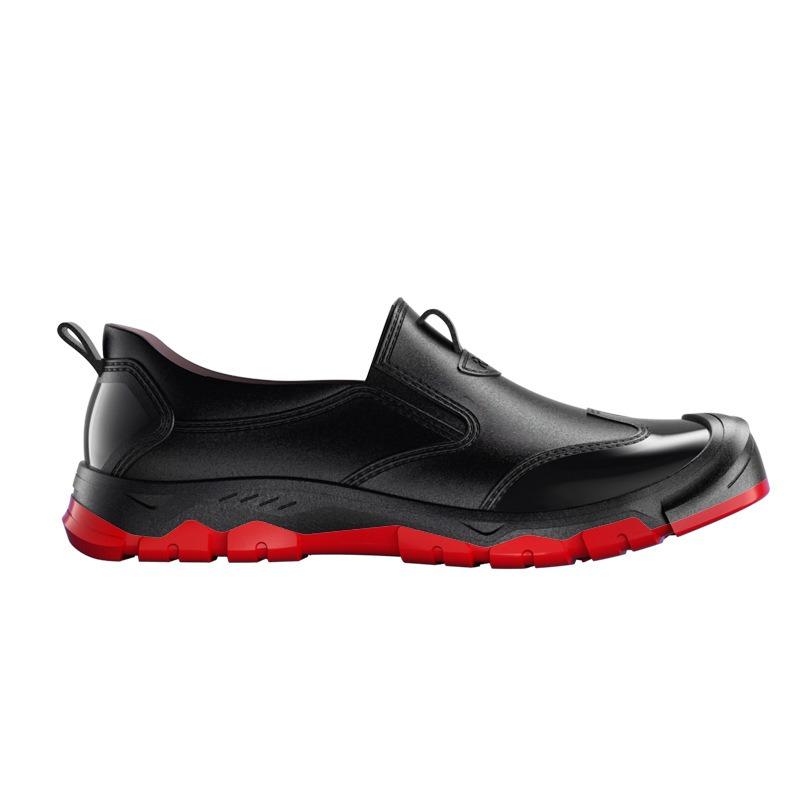 Fashion men's low-top non-slip rain shoes one-pedal water shoes kitchen agricultural work outdoor travel wading men's galoshes rubber shoes
