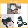 Bolsa Transversal de Pelúcia Dinossauro Para Meninas Com Bolso com Zíper e Interior de Nylon