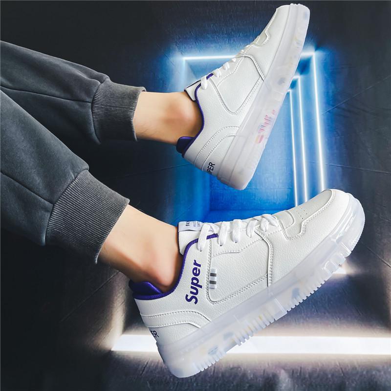 

Men s shoes 2025 new spring trend personalized sports and leisure youth waterproof little white board shoes trendy shoes running shoes 44