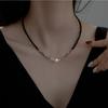 Natural freshwater pearl collarbone necklace, spring edition, women's vintage high-end niche design, simple and versatile accessory