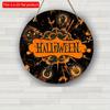 2d Flat 20*20cm, Halloween Home Decoration, Wooden Circular Logo Creative Decorative Plaque, for Home, Kitchen, Office, Garden, Bar Decor.