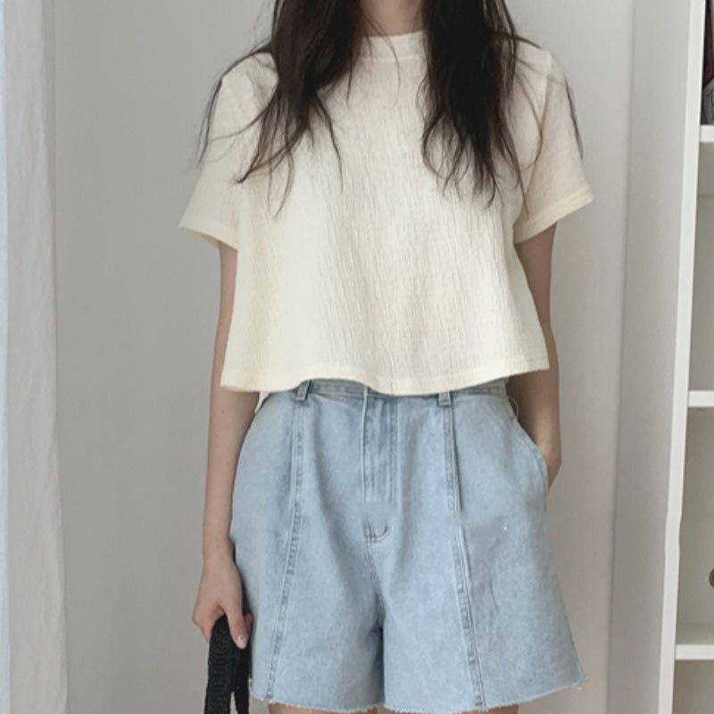 Korean-Style Loose Short-Sleeve Summer T-Shirts for Women