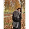 New Winter Retro High-end Atmosphere Imitation Fox Fur Fur Fur Scarf Women's Winter Thick Warm Scarf