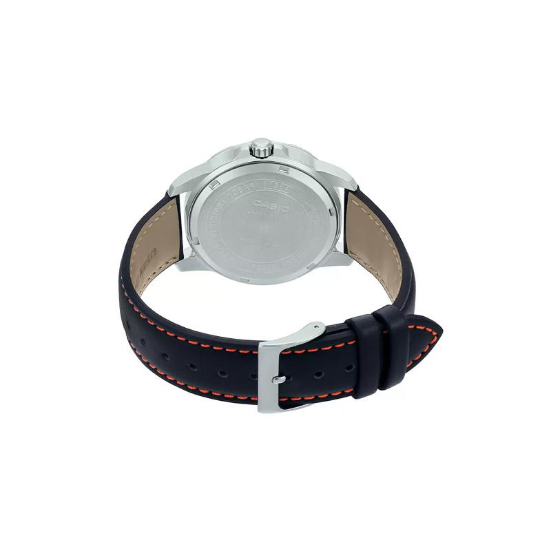 Casio 100m waterproof quartz movement leather strap Japanese and Korean watch men's watch black dial MTD-330L-1A