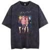 Washed Unisex Loose Street‑style Short‑sleeve T‑shirt from Anime Bocchi the Rock! Kessoku Band Gotoh Hitori T-shirt