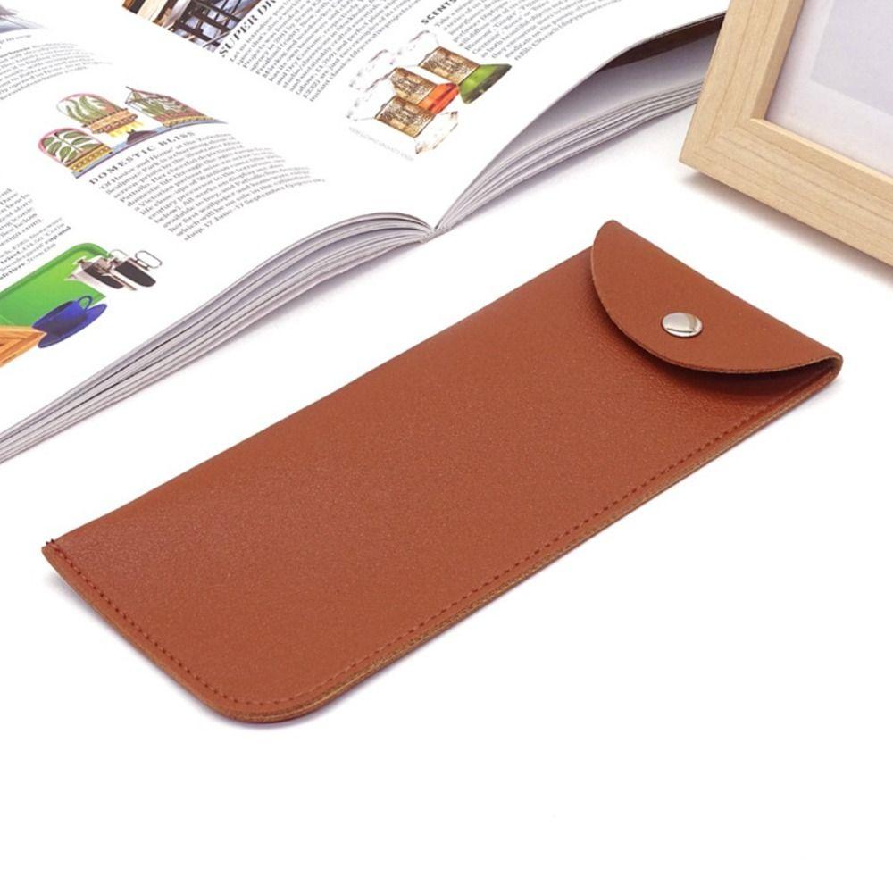 PU Leather Glasses Pocket Simple Reading Case Bag Eyewear Accessories Sunglasses Bag Unisex