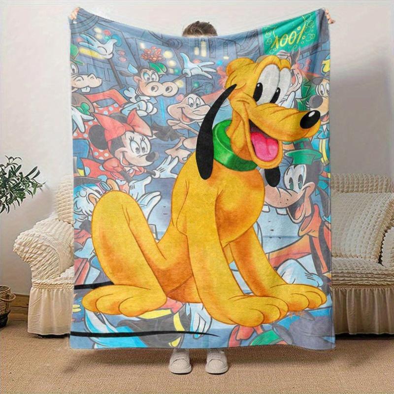 

Mickey and friend Cartoon Flannel Blanket - Ultra-Soft, Cozy, and Comfortable for Sofa, Bedroom, Camping, and Travel - Four-Season Versatili 130x150cm