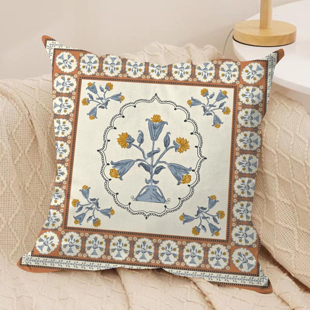 

Retro Roman pattern Cushion Cover Short plush Doublesided Print Square Throw Pillow Covers Sofa Home Cushion Decor 30x30cm