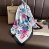 Fashion Luxury Brand 70cm Silk Feel Square Scarf Women Neck Tie Female Hair Bandana Headkerchief Shawl Wrap Hijab Echarpe