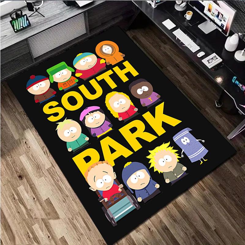 South Park Characters Carpet Office Decorative Carpet For Living Room Bedroom Door Mat Floor Rug Computer Chair Area Rug Perfect Holiday Gift