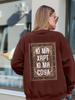 2025 Autumn/Winter Retro Chinese Trend Oversized Printed Hoodie