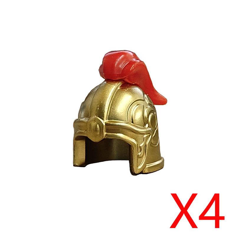MOC Castello Medievale Cavaliere Armatura Figura Parti Blocchi da Costruzione Tempio Aquila Nera Cavaliere Guerriero Armi Accessorio Mattoncini Giocattolo T01