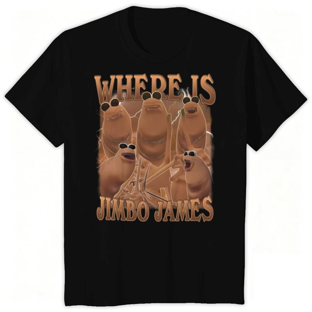 Lustiger Marcus der Wurm Print Amerikanische Mode Kurzarm Amazon Locker Lässiges T-Shirt Top für Männer und Frauen