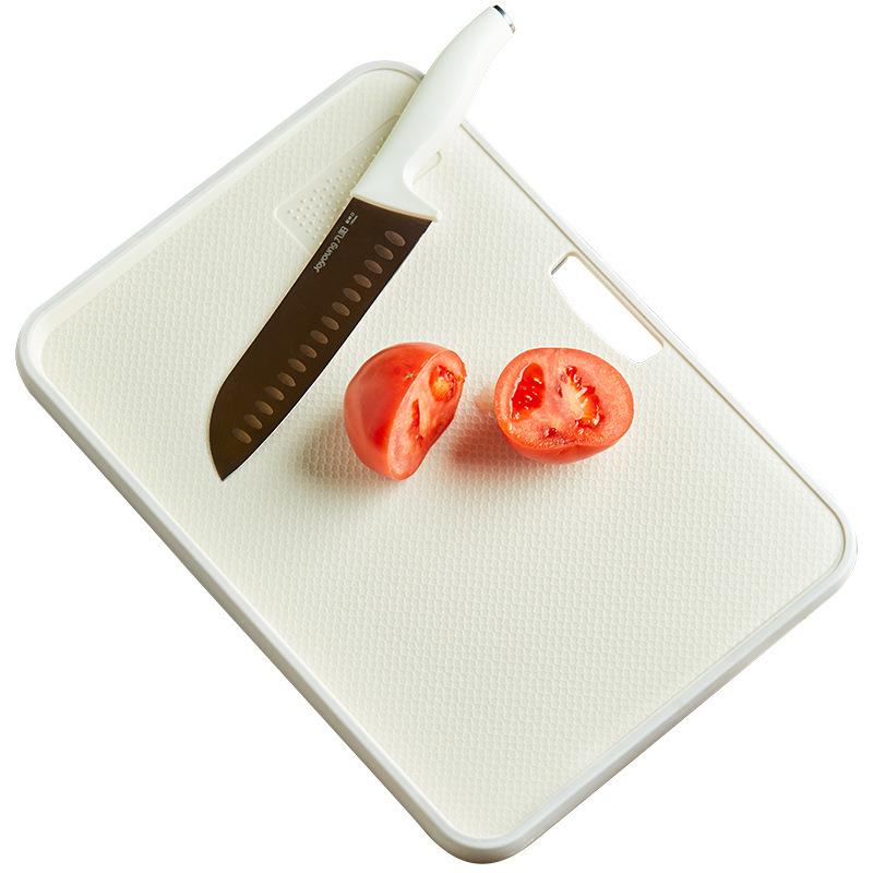 Antibacterial Double-sided Plastic Cutting Board - Kitchen Sloped Food-grade Chopping Board for Fruit
