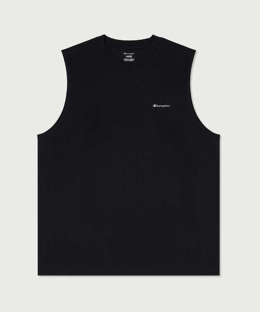 CHAMPION [2-Pack] Relaxed Fit Crew Neck Cool Sleeveless White/Black