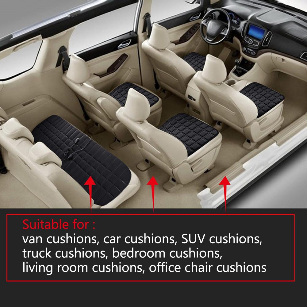 Non Slip Universal Auto Front Rear Seat Pad Heated Car Seat Cover Chair Cushion Electric Heating Protector Pad