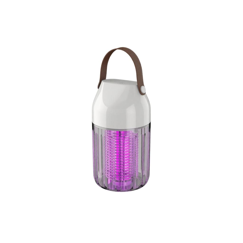 Portable Electric Mosquito Killer Lamp with USB Rechargeable Battery Powered Insect Trap for Indoor Outdoor Use with Hanging Handle