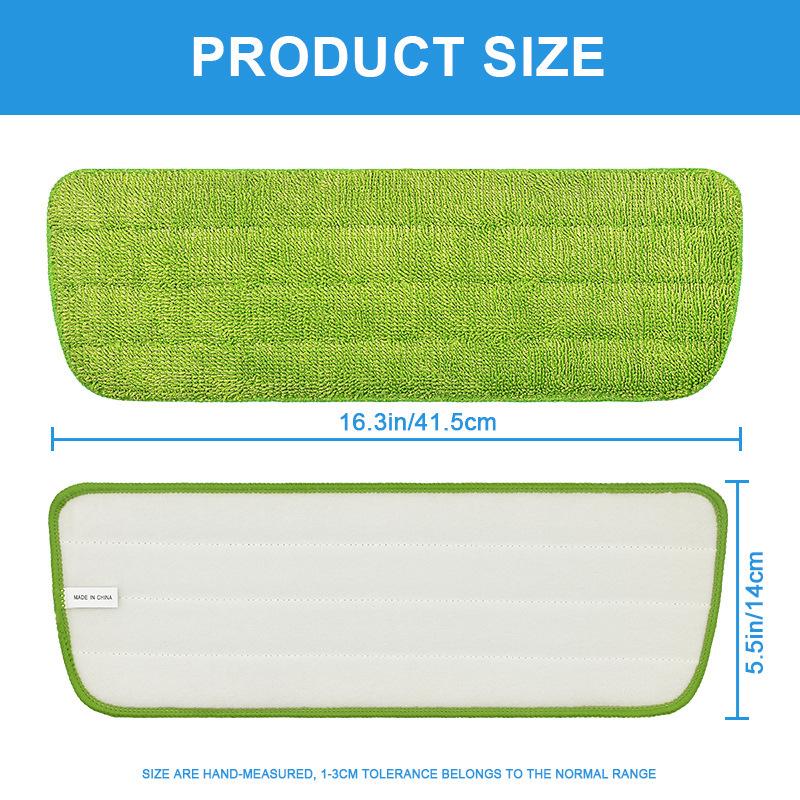 1/5 Pack Microfiber Mop Pad Spray Mop Pad Replacement Fit for Wet/Dry Spray Mops & Reveal Mops Cleaning Washable 16.5 *5.5 Inche