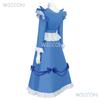 Gioco Poppy Cos Playtime Ragazza Capelli Rossi Il Costume Cosplay Poppy Vestito Donne Ragazze Vestito da Cameriera Blu Lolita Vestito per Festa di Halloween
