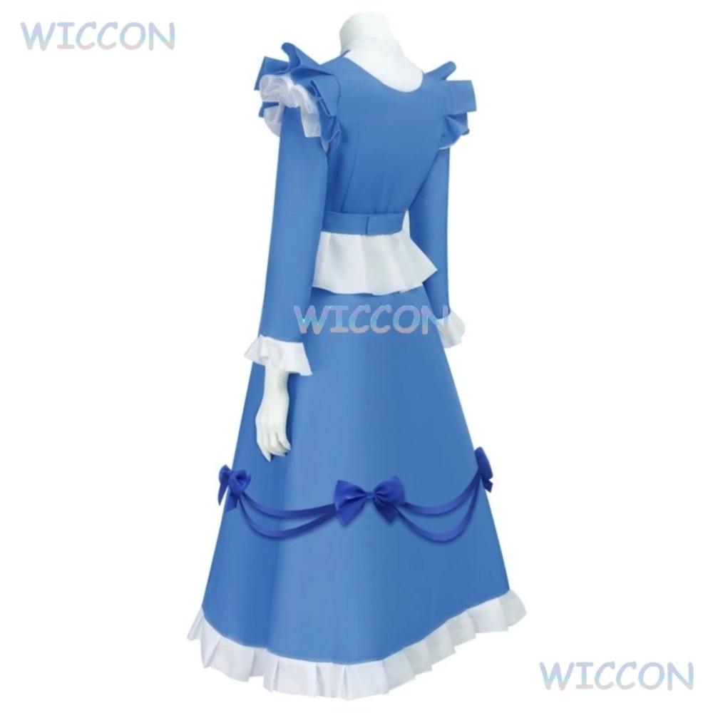 Gioco Poppy Cos Playtime Ragazza Capelli Rossi Il Costume Cosplay Poppy Vestito Donne Ragazze Vestito da Cameriera Blu Lolita Vestito per Festa di Halloween