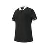 Golf Series Fashion Simple Sports Comfortable Knitted Short Sleeve Polo Shirt Women Tops Deep-Black A11W625109FBK