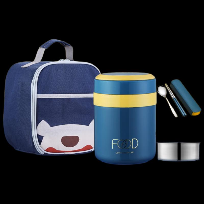 XIDERUN 2L 304 Stainless Steel Vacuum Insulated Food Jar with Handle