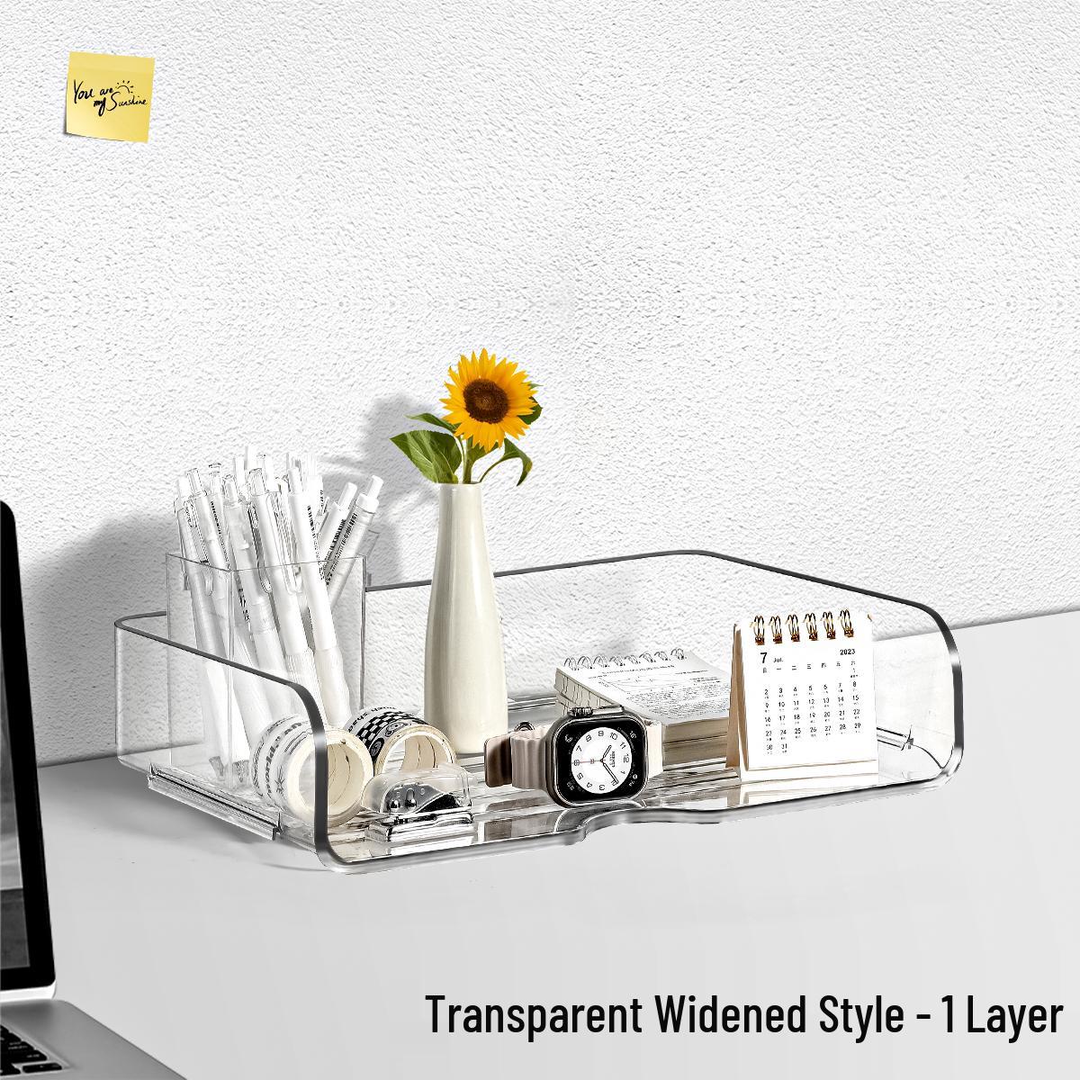 Acrylic A4 Desktop File Organizer and Bookshelf