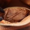 Used CELINE Macadam Handbag PVC Coated Canvas Leather Brown Used Women