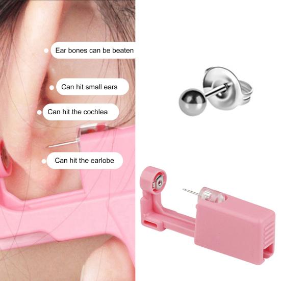 Disposable Good Looking Ear Piercer Stainless Steel Painless Sturdy Ear Piercing Device Body Piercing Jewelry