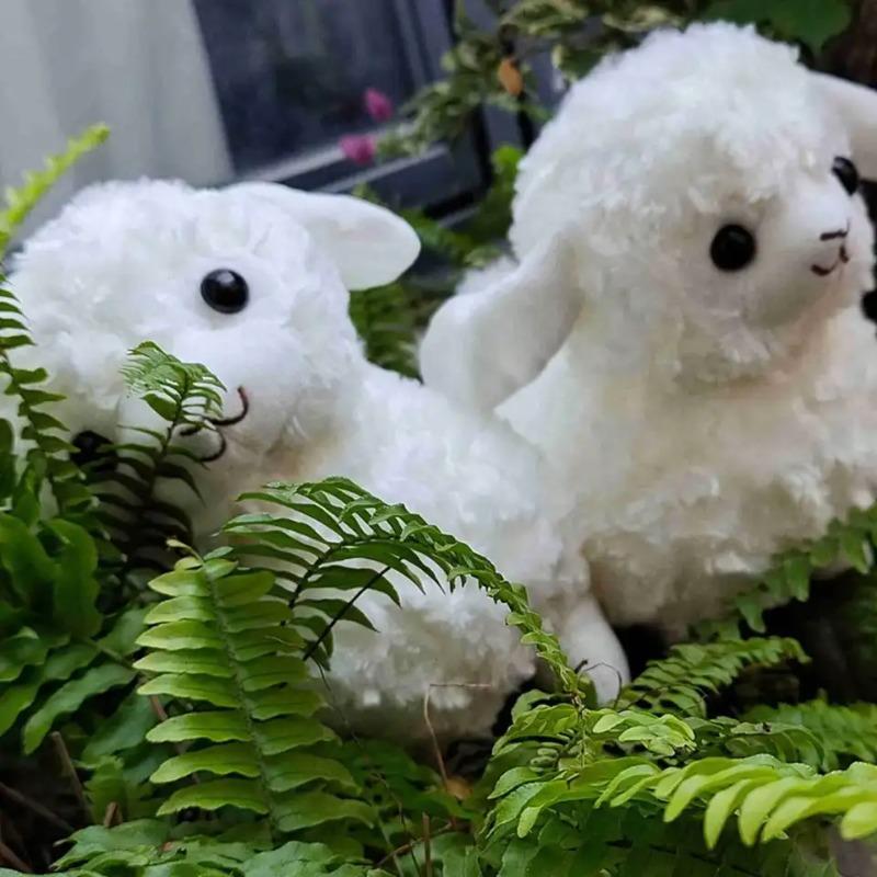 26CM Cute Plush Sheep Doll Soft Alpaca Sleeping Pillow Kawaii Stuffed Cartoon Ram Toy for Kids Birthday Gift Festival Present