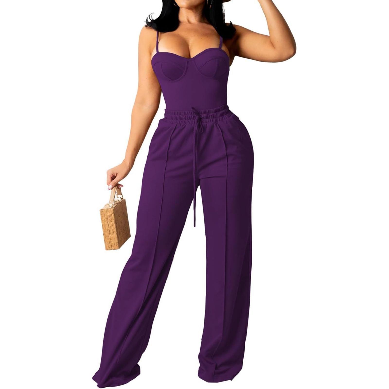 

Women s Wide Leg Sports Pants, High Waisted Loose Pants, Fashionable Drawstring Sports Jogging Pants XL