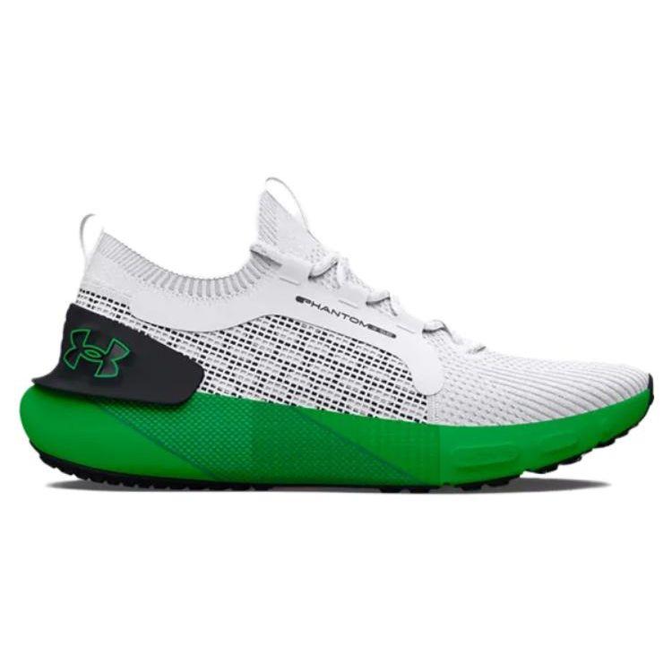 Under Armour HOVR Phantom 3 SE White Green Screen Men Sneakers Black 3026582-102