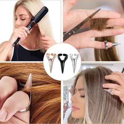 Braids Accessories Retro Punk Hair Selecting Tools Hair Accessories Gothic Talon Nail Finger Claw Spike Rings For Braiding Hair
