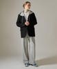 BASIC HOUSE Women'S Double-Sided Two-Pleated Wide Sweatpants Melange Grey Lzpt0211