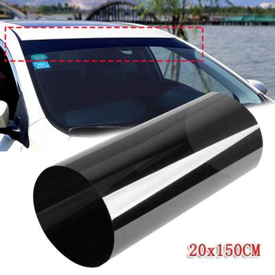 150x20CM Gloss Black Sun Strip Universal Car Van Windscreen Sunstrip  Auto Front View Sunshade Car