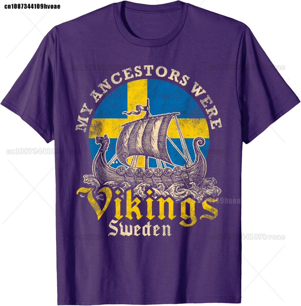 Swedish Sweden Swede Viking Ship Flag TShirt