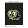 Four-Eye Chain Button Metal French Shirt Jacket Sweater Decorative Button