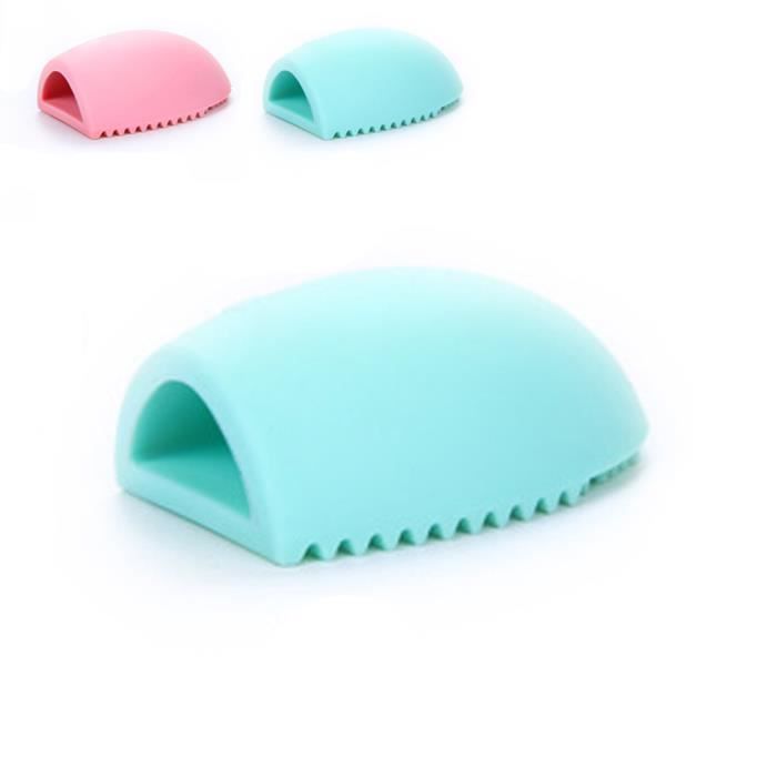 Maquillage Nettoyage à laver pinceau de silicone rose