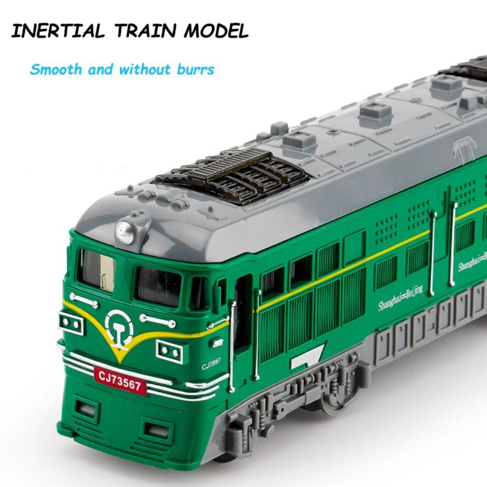 Educational Inertial Train Model Simulation Scale Train Car Toys Rail Vehicle Toy  Children Gift