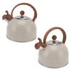 Whistling Kettle 2.5L Capacity Stainless Steel Stovetop Teapot for Water Boiling