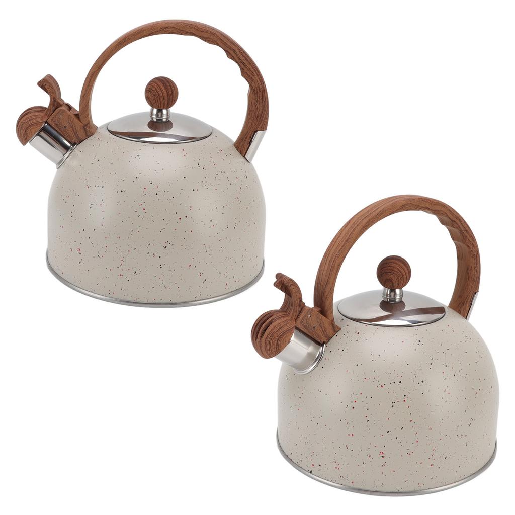 Whistling Kettle 2.5L Capacity Stainless Steel Stovetop Teapot for Water Boiling
