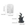 Creative Halloween Silicone Candle Mold Halloween Themed Silicone Candle Mold for DIY Scented Specter Stump Shape Candle